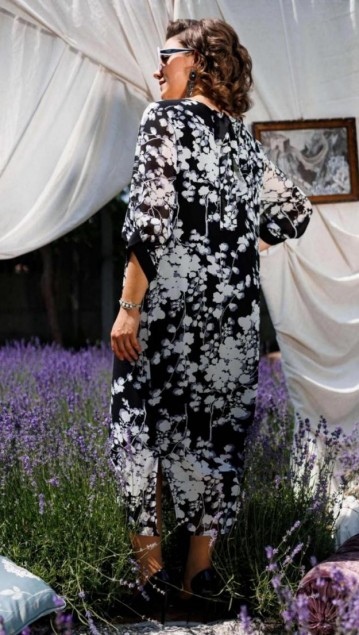 Romanovich Платье 1-2442 Белые цветы фото 4