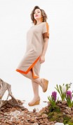 Romanovich Платье 1-2519 Беж + оранжевый фото 4