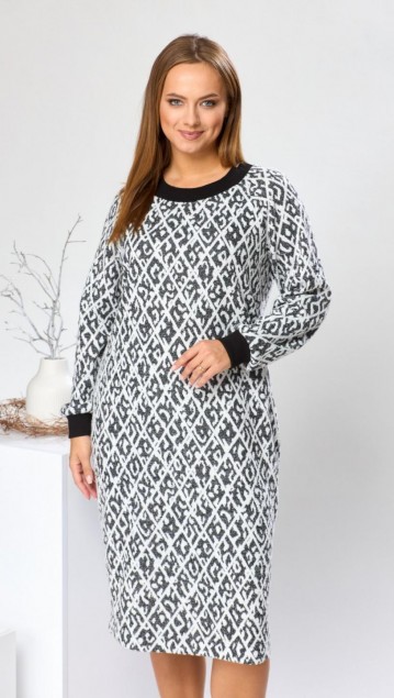 Romanovich Платье 1-2569 Чёрный/белый фото 3