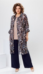  Комплект 3-2571 Синий + бежевый