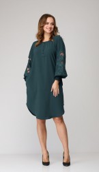  Платье 130118 Серо-зеленый