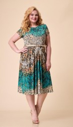  Платье 14-19 леопард