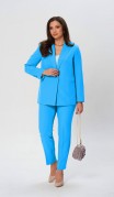 Vilena fashion Костюм 1018 голубой фото 2