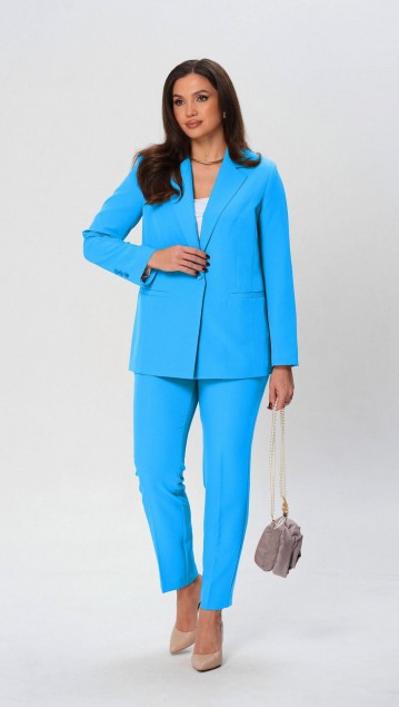 Vilena fashion Костюм 1018 голубой 