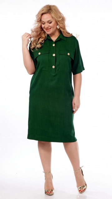 Vilena fashion Платье 891 зеленый фото 5