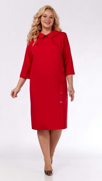 Vilena fashion Платье 896 красный фото 5