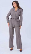 Vilena fashion Костюм 978 серо-розовый фото 4