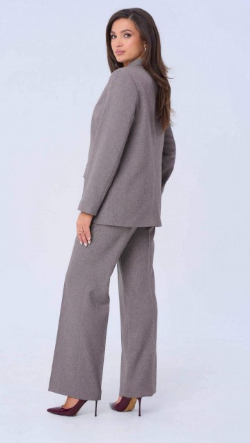 Vilena fashion Костюм 978 серо-розовый фото 3
